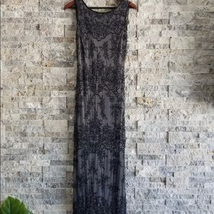 Pisarro Nights Beaded Full Length Gown